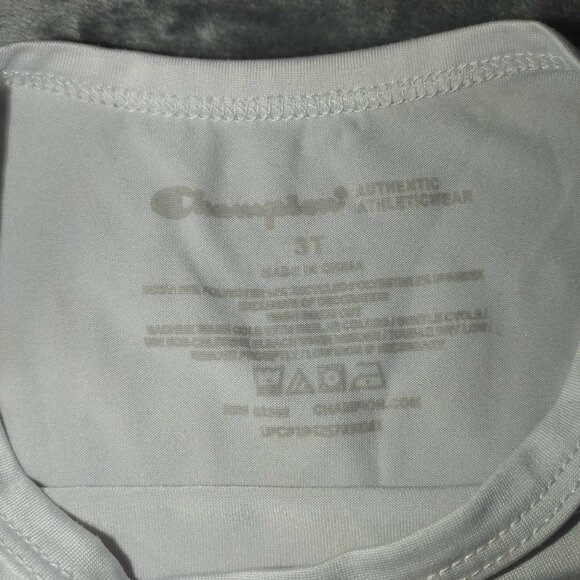 Champion Pajama set Girl 3T White pink Yellow Shortsleeve Shirt Vibrant Joggers - Picture 3 of 9